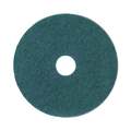 Boardwalk Heavy-Duty Scrubbing Floor Pads, 19" Diameter, Green, PK5 BWK4019GRE